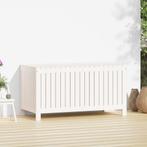 Tuinbox 121x55x64 cm massief grenenhout wit (Partytenten), Tuin en Terras, Tuinhuizen, Verzenden, Nieuw