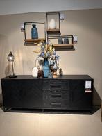 Dressoir Veneta - eiken fineer zwart - Pronto Wonen, Huis en Inrichting, Ophalen of Verzenden, Nieuw, Eikenhout, 150 tot 200 cm