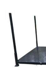Stapelrek 300x200 cm met traanplaat bodem, zwart, gebruikt -, Doe-het-zelf en Verbouw, Ophalen of Verzenden, Gebruikt