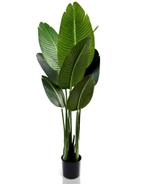IvoQ Strelitzia Kunstplant 120 cm – Duurzaam en Realistisch, Verzenden, Nieuw, Buiten