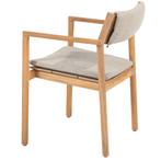 Levi stapelbare tuinstoel teak 4 Seasons Outdoor set van 6, Tuin en Terras, Tuinstoelen, Ophalen of Verzenden, Nieuw, Teakhout