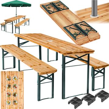 Picknicktafel - Campingtafel - Biertafel - Opvouwbaar - Brui beschikbaar voor biedingen