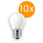 10 stuks Philips LED Kogellamp E27 3.4W/927-922 470lm Mat..., Huis en Inrichting, Ophalen of Verzenden, Nieuw