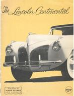 THE LINCOLN CONTINENTAL (INCLUDING REPAIR MANUAL), Nieuw, Author
