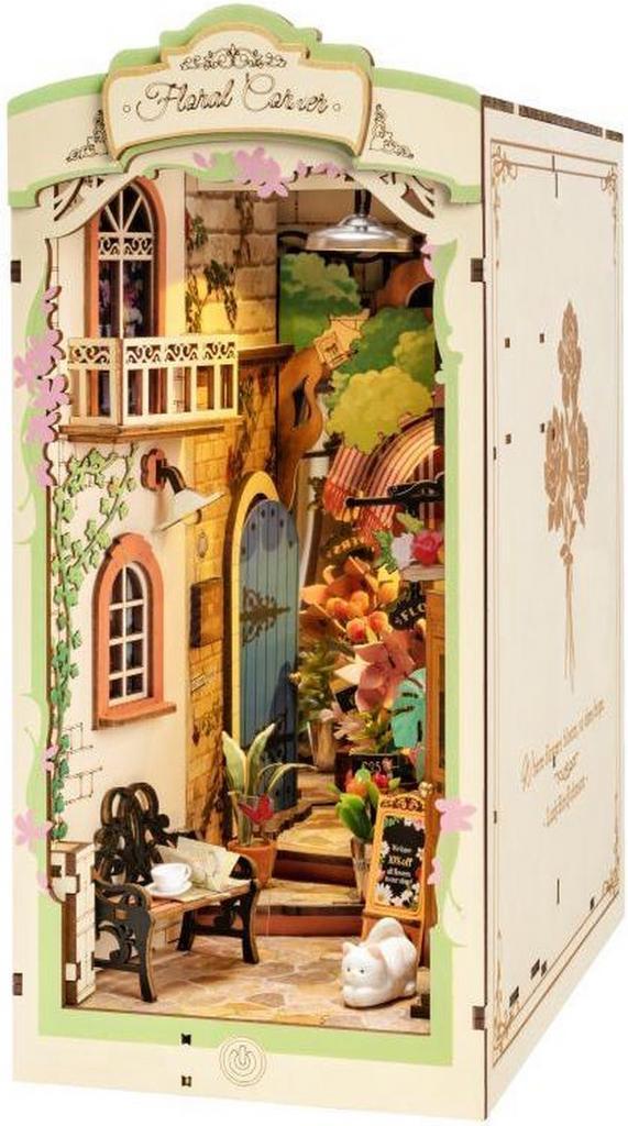 Robotime BookNook Floral Corner DIY Modelbouw Knutselen, Hobby en Vrije tijd, Modelbouw | Overige, Nieuw, Verzenden