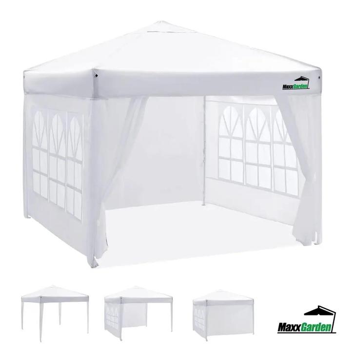 MaxxGarden Partytent 3x4m - Zijwanden - Wit (Buizententen), Tuin en Terras, Partytenten, Nieuw, Verzenden