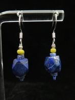 Bactrian Oorringen van lapis kralen met oude Romeinse glazen, Sieraden, Tassen en Uiterlijk, Antieke sieraden