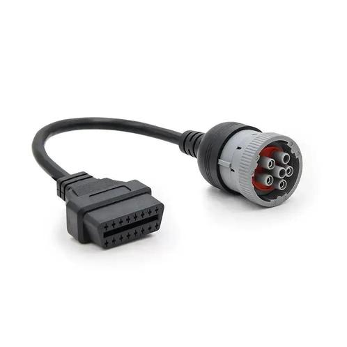 Universele 6-pins J1708 naar 16-pins OBD2 Verloopkabel – Bed, Auto diversen, Autogereedschap, Nieuw, Verzenden