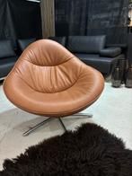 Label Hidde - Als Nieuw - Verve leer, Huis en Inrichting, Fauteuils, Zo goed als nieuw, Leer
