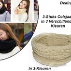 3-Stuks Colsjaal in 3 Verschillende Kleuren, Verzenden, Nieuw