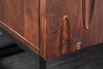 Massief dressoir DUNE 175cm walnootbruin acaciahout 3D, Huis en Inrichting, Kasten | Dressoirs, Ophalen of Verzenden, Nieuw