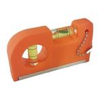 Mini waterpas met magneet en clip - Oranje, Verzenden, Nieuw