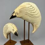 Ewa Budzowska - 2 big birds - (with 24carat gold), Antiek en Kunst, Kunst | Designobjecten