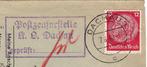 Deutsches Reich - Kriegsgefangenenbrief - KZ Dachau nach, Gestempeld