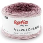 Katia Velvet Dreams - 104 Pruim - Chenille Garencake met K, Hobby en Vrije tijd, Breien en Haken, Ophalen of Verzenden, Nieuw