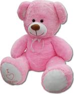 Roze teddybeer 160cm met I Love You - Ideaal cadeau voo..., Ophalen of Verzenden, Nieuw, Beer