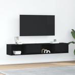 vidaXL Tv-kasten 2 st 80x31x25,5 cm spaanplaat zwart, Huis en Inrichting, Verzenden, Nieuw, Overige houtsoorten