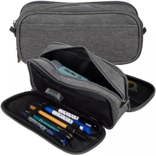 Maaleo Drievoudig Uitschuifbaar Etui - Grijs - Drie Vakke..., Sieraden, Tassen en Uiterlijk, Tassen | Rugtassen, Nieuw, Ophalen of Verzenden