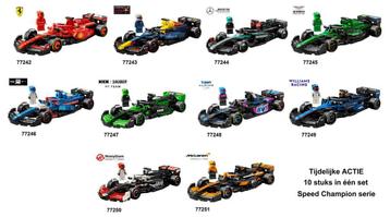 10 Speed Champions F1 autos in een Set - 77242TMLE77251 beschikbaar voor biedingen