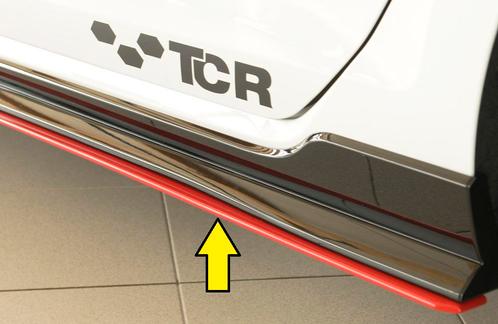 Side skirt aanzetstuk | Volkswagen | Golf VII GTI-TCR 2019-, Auto-onderdelen, Carrosserie en Plaatwerk, Nieuw, Volkswagen, Verzenden