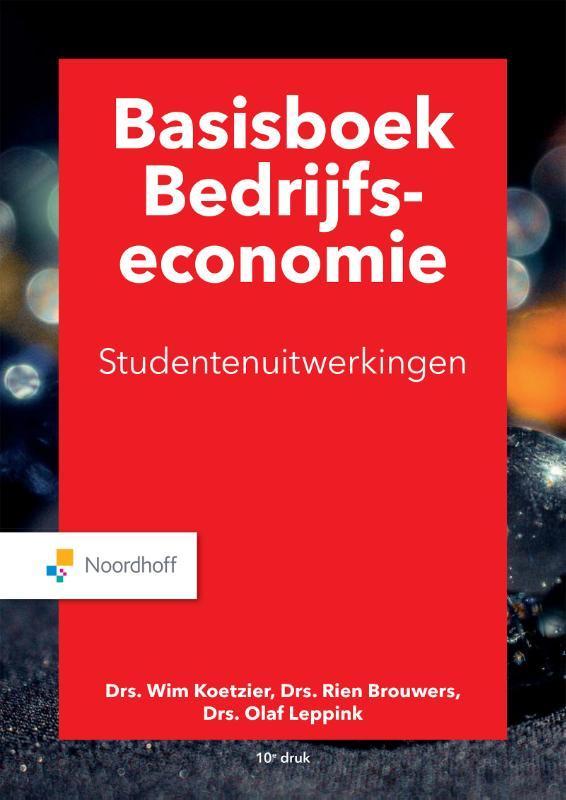 Basisboek bedrijfseconomie uitwerkingen 9789001738242, Boeken, Economie, Management en Marketing, Zo goed als nieuw, Verzenden
