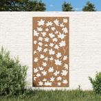 Wanddecoratie tuin esdoornbladontwerp 105x55 cm cortenstaal, Verzenden