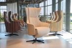 Gealux relaxfauteuil stof/leer Twinz TW-8091 3motoren+accu, Ophalen of Verzenden, Nieuw, Leer, Modern design relaxstoel / relaxfauteuil.