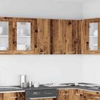vidaXL Keukenwandkast Lyon 60x31x60 cm bewerkt hout oud hout, Huis en Inrichting, Keuken | Keukenelementen, Verzenden, Nieuw, Bruin