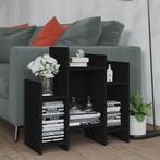 vidaXL Bijzetkast 60x26x60 cm bewerkt hout zwart, Huis en Inrichting, Verzenden, Nieuw, 50 tot 100 cm, Minder dan 100 cm