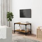vidaXL Tv-meubel 60x33x41 cm bewerkt hout en staal gerookt, Huis en Inrichting, Kasten | Televisiemeubels, Nieuw, Verzenden
