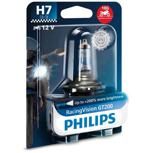 Philips H7 RacingVision GT200 Moto 55W 12V Motorkoplamp, Motoren, Tuning en Styling, Verzenden