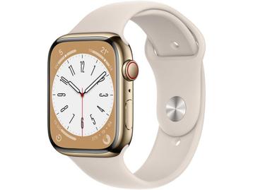 Apple Watch Series 8, 45mm, GPS + Cellular, RVS, beschikbaar voor biedingen