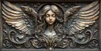 Artxlife - Bronze Angel Bas Relief [XXL], Antiek en Kunst