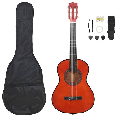 vidaXL 8-delige Gitaarset klassiek beginner 1/2 34, Muziek en Instrumenten, Snaarinstrumenten | Gitaren | Akoestisch, Nieuw, Verzenden