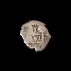 Post-middeleeuws Zilver Pirate treasure cob coin - 1 Real, Antiek en Kunst