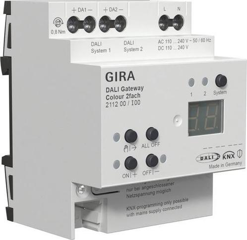 Gira DALI Gateway KNX Secure 2-Kanaals DIN-Rail - 211200, Tuin en Terras, Buitenverlichting, Overige typen, Nieuw, Verzenden