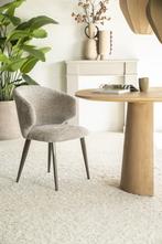 Stoel Eleonora MATEO Taupe *NIEUW* Eetkamerstoel, Overige kleuren, Nieuw, Ophalen of Verzenden, Stof