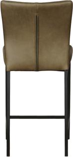 Leren barkruk laag - Rancho Leer Green - Zwart, Huis en Inrichting, Stoelen, Nieuw, Leer, Ophalen of Verzenden, Eén