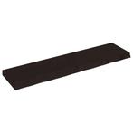vidaXL Wandschap behandeld massief eikenhout donkerbruin, Verzenden, Nieuw