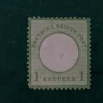 Duitse Rijk 1872 - 1 Kreuzer klein Brutschield met perfecte, Postzegels en Munten, Postzegels | Europa | Duitsland, Gestempeld