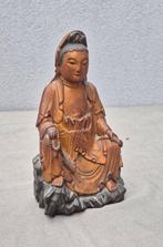 Beeld, Guanyin - 23 cm - Hout, Lacquer
