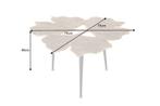 Decoratieve salontafel GINKGO LEAFS 75cm goud handgemaakt, Ophalen of Verzenden, Nieuw