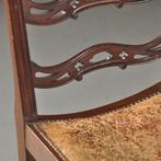 stel van 8 mahonie ladderbacks vm Norman & Stacey 1910 bekl, Antiek en Kunst, Antiek | Meubels | Stoelen en Banken, Ophalen of Verzenden