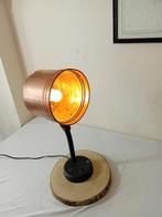 Zoek lamp - koper, messing, hout, elektrische componenten
