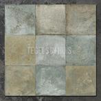 Vintage vloertegel wandtegel fs etna sage groen 33x33 9 in, Ophalen, Keramiek, Nieuw, 10 m² of meer