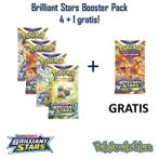 pokemon, brilliant stars, booster pack, ACTIE 4 + 1 GRATIS