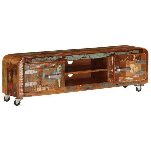 vidaXL Tv-meubel 120x30x36 cm massief gerecycled hout, Huis en Inrichting, Kasten | Televisiemeubels, 25 tot 50 cm, Nieuw, Overige houtsoorten