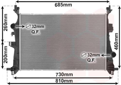 RADIATOR VOOR ALFA ROMEO TONALE 965 2022-, Auto-onderdelen, Airco en Verwarming, Nieuw, Ophalen of Verzenden