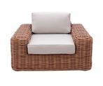 Loungestoel - Charlotte - Beige - Wicker  - The Outsider, Tuin en Terras, Tuinstoelen, Nieuw, Verzenden