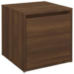 Opbergbox met lade 40,5x40x40 cm bewerkt hout bruineikenk..., Verzenden